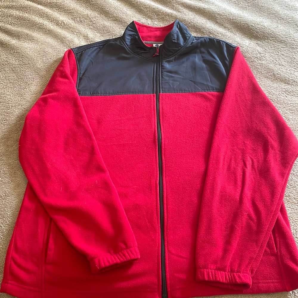 Starter zip up fleece jacket XL